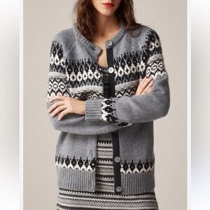 J. Crew Cashmere Relaxed Fair Isle Women's Sweater